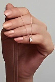 White Gold Plate Solitaire Necklace