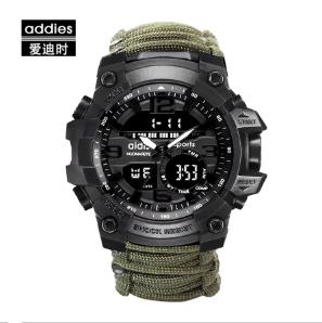 LED Military Watch with compass 30M Waterproof Survival