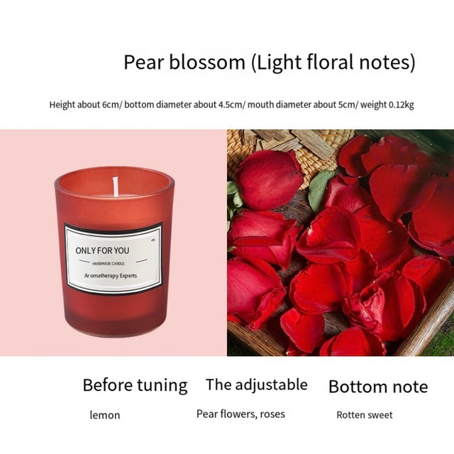 Romantic Floral Smokeless Candle