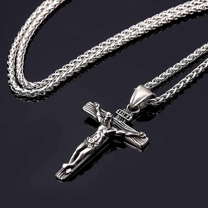 Luxury Jesus Gold Cross Chain & Pendant