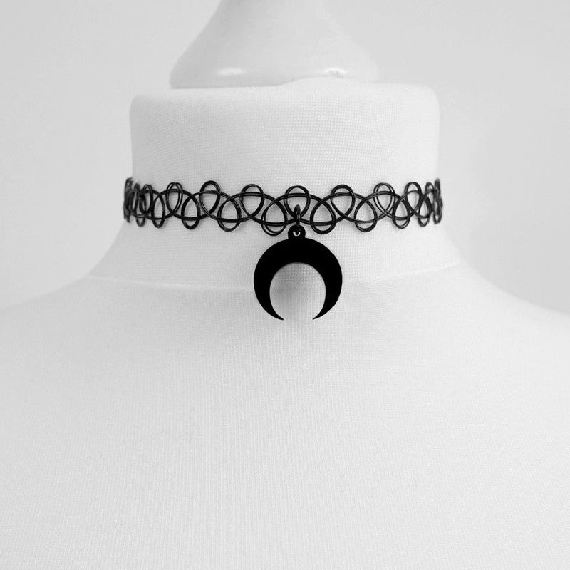 Black Crescent Chokers