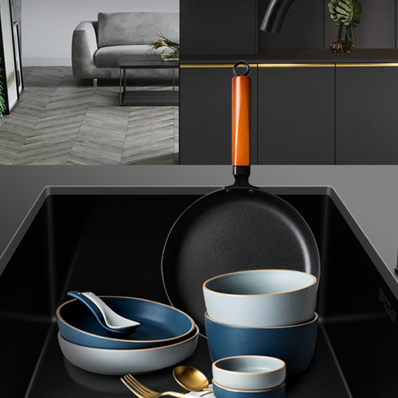 Black Steel Kitchen Sink