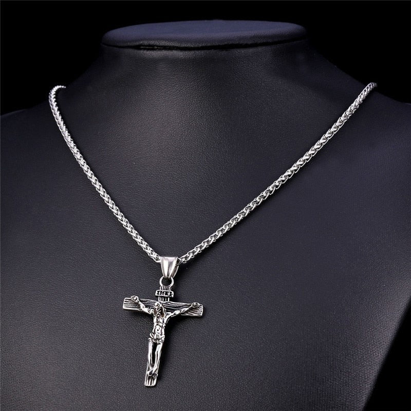 Luxury Jesus Gold Cross Chain & Pendant