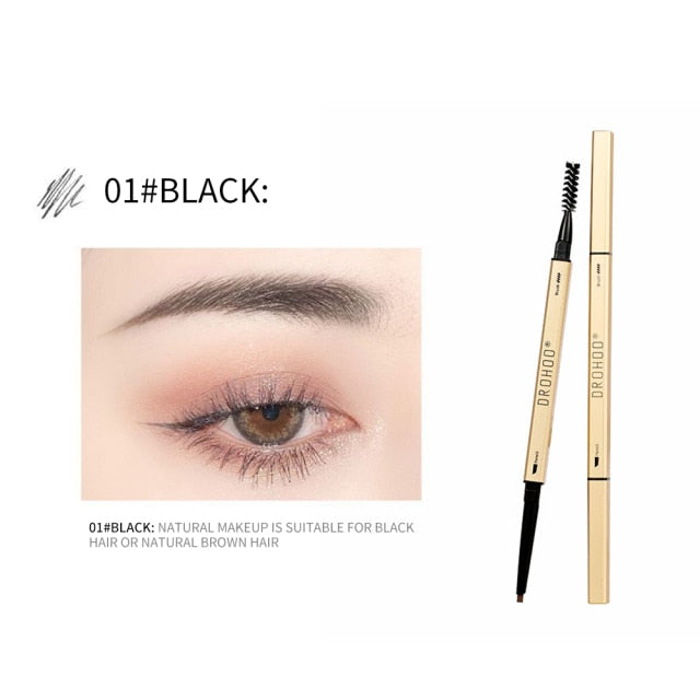 Double Headed Luxury Eyebrow Waterproof Pen, Long Lasting Mascara Enhancer