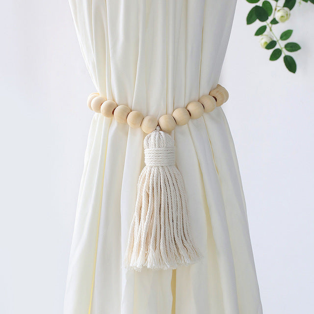 Macrame Curtain Tieback Rope