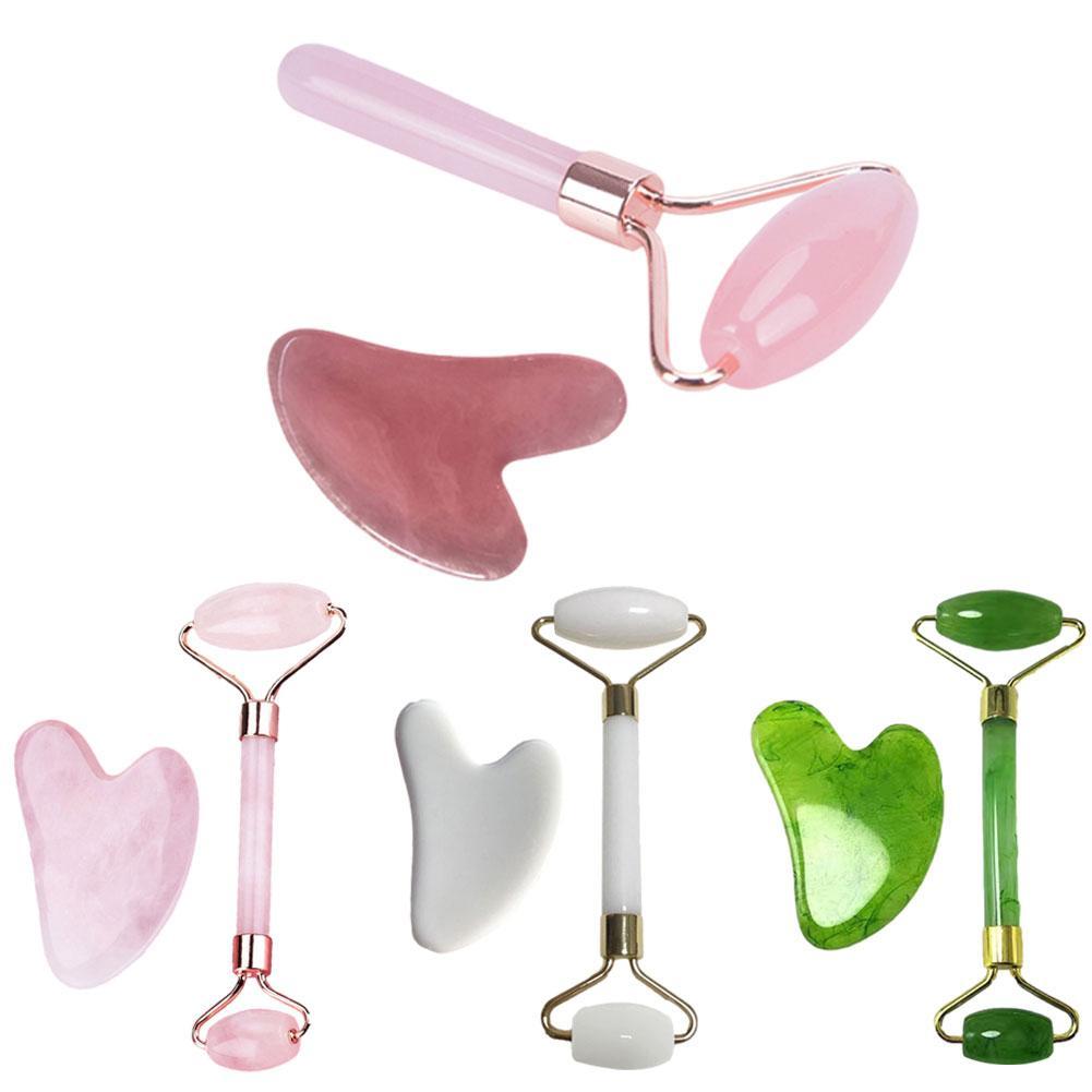 Natural Rose Quartz Gua-Sha Massager