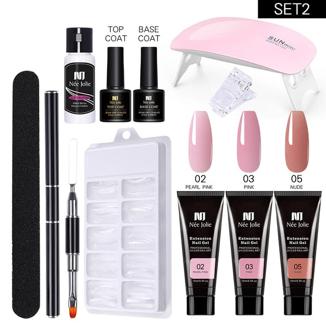 Poly UV Gel Nail Extension Sets