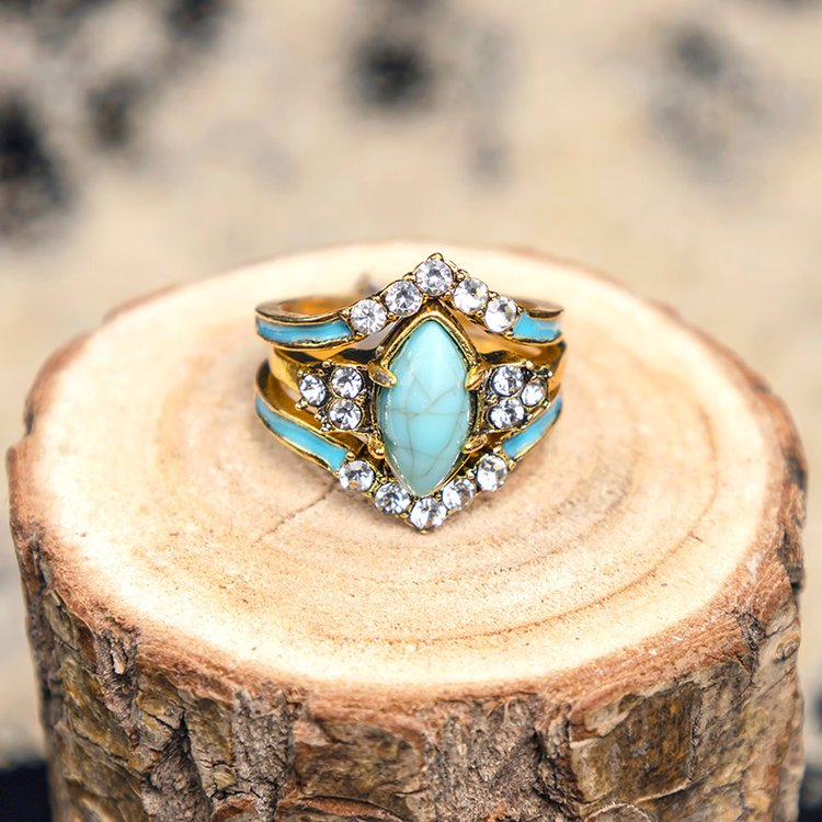Turquoise Ring Set