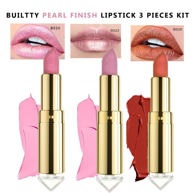 The '21' Collection Lipstick Glitter Pearl, Soft Matte, Lipstick Sets.