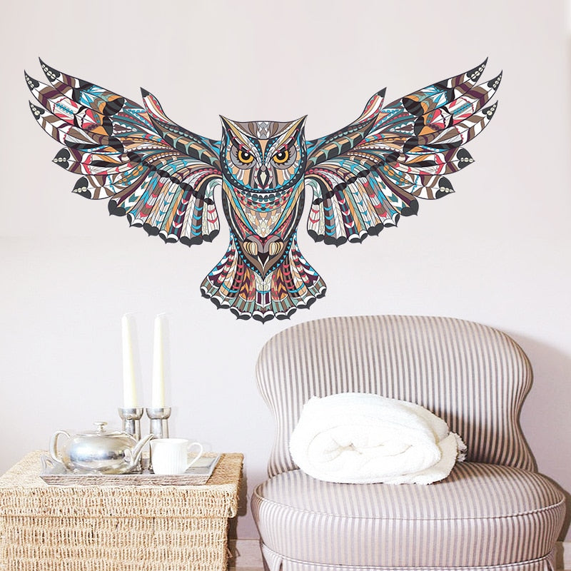 Elegant Owl Wall Sticker