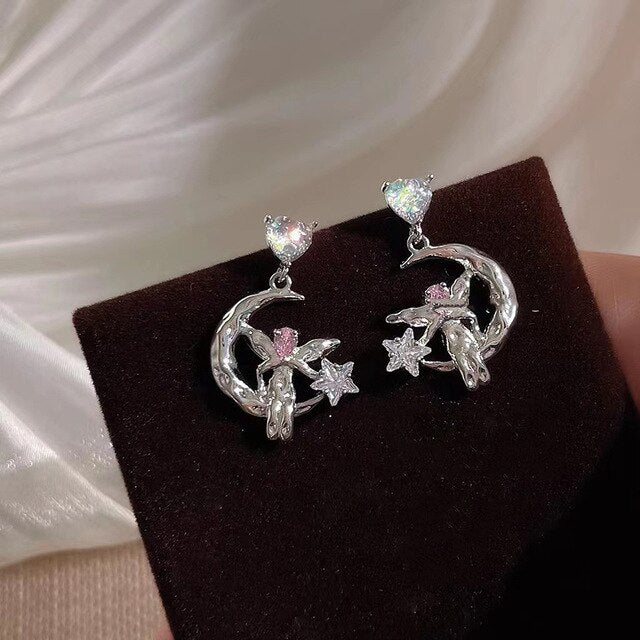 The Angelic Crystal Drop Earrings