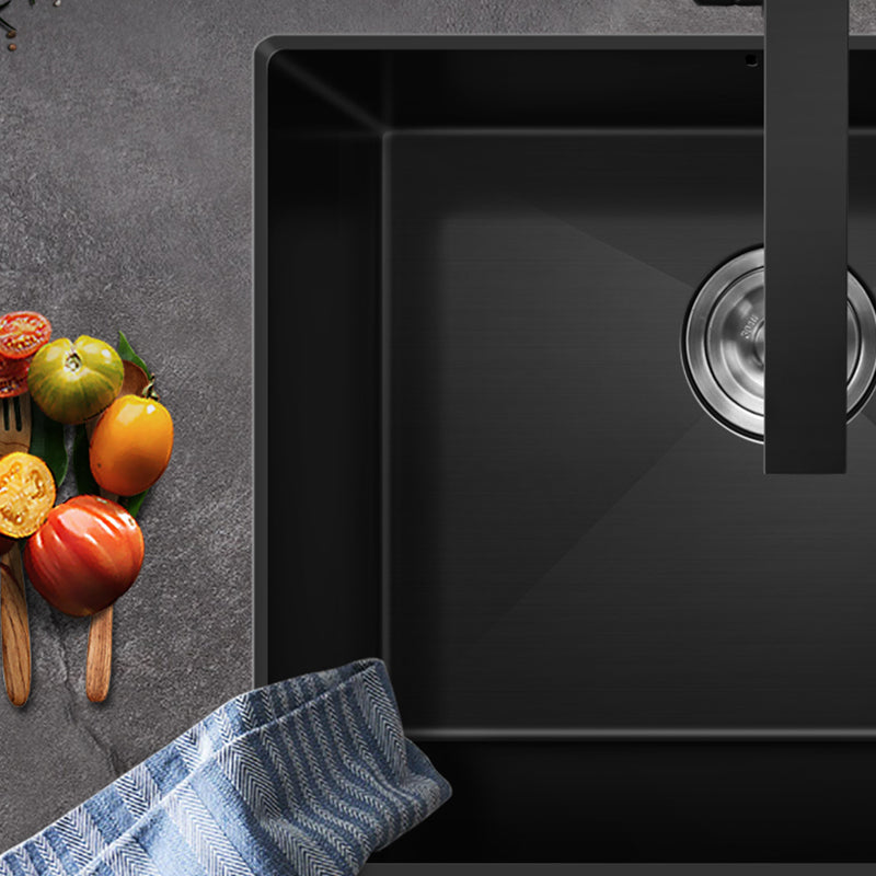 Black Steel Kitchen Sink