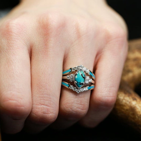 Turquoise Ring Set