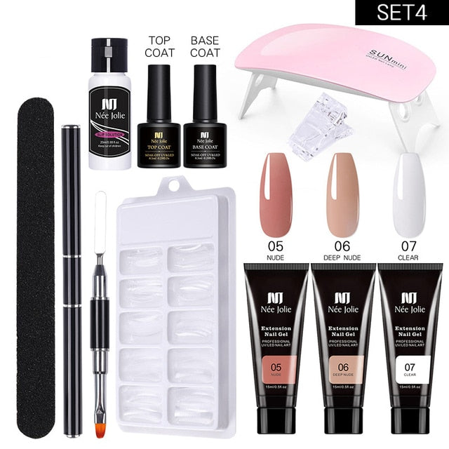 Poly UV Gel Nail Extension Sets