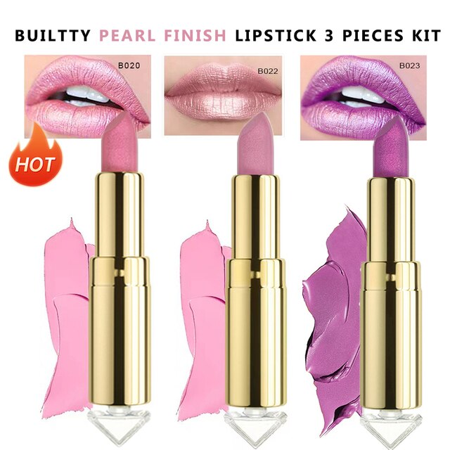 The '21' Collection Lipstick Glitter Pearl, Soft Matte, Lipstick Sets.