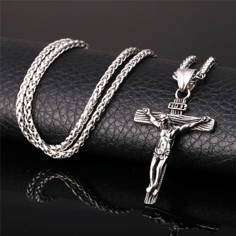 Luxury Jesus Gold Cross Chain & Pendant