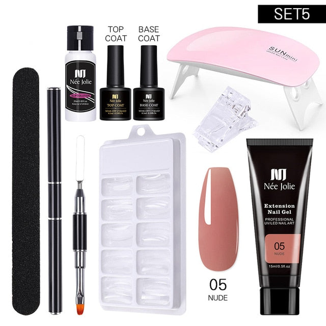 Poly UV Gel Nail Extension Sets