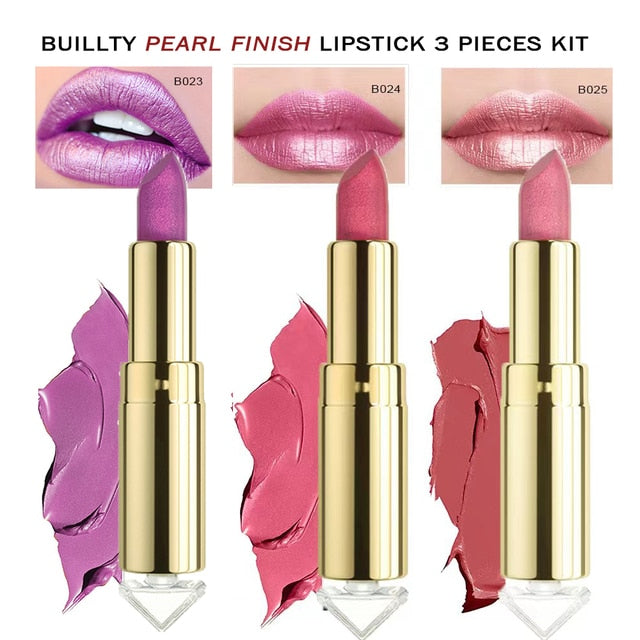 The '21' Collection Lipstick Glitter Pearl, Soft Matte, Lipstick Sets.