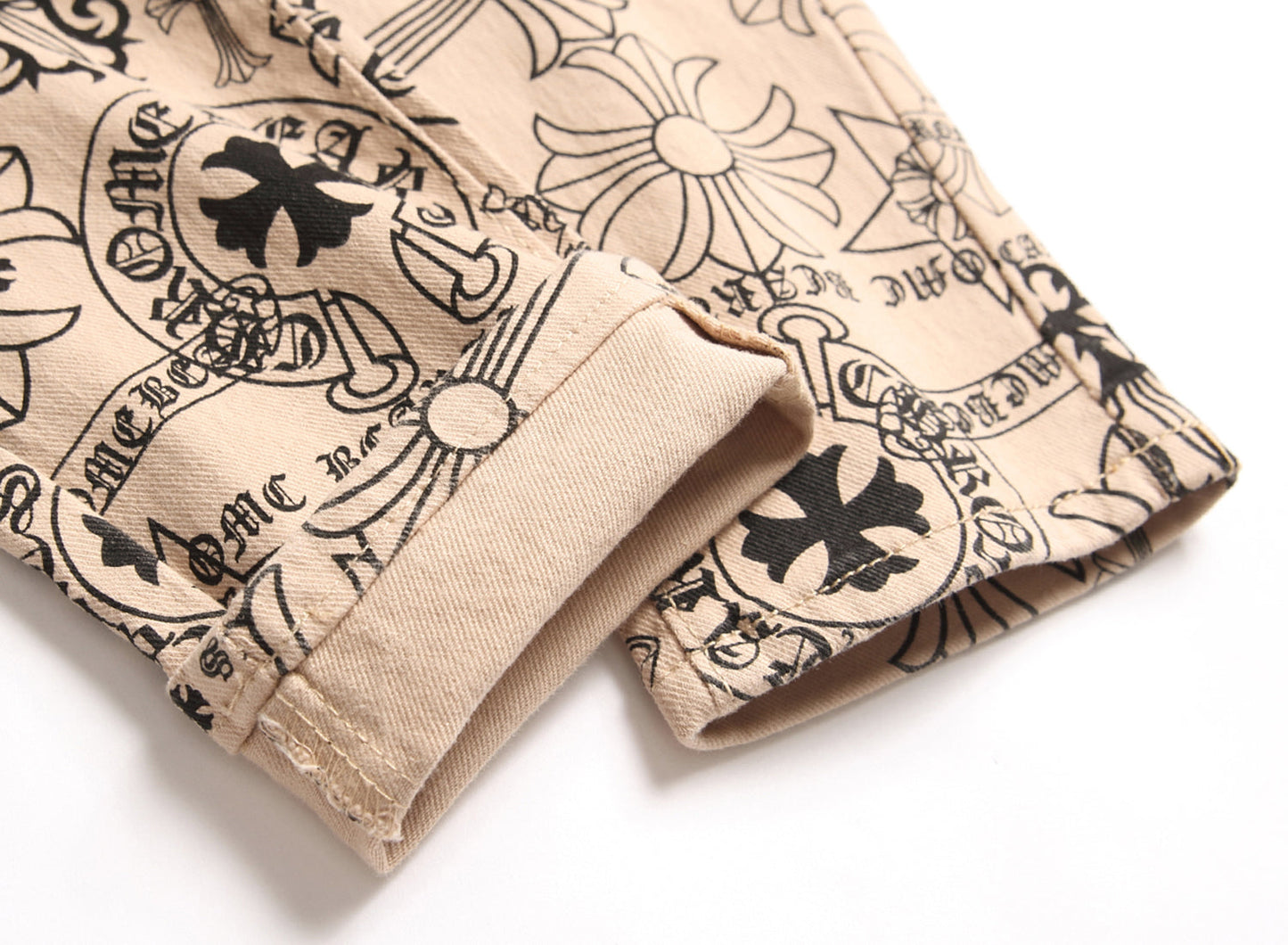 Mens Khaki Denim Jeans