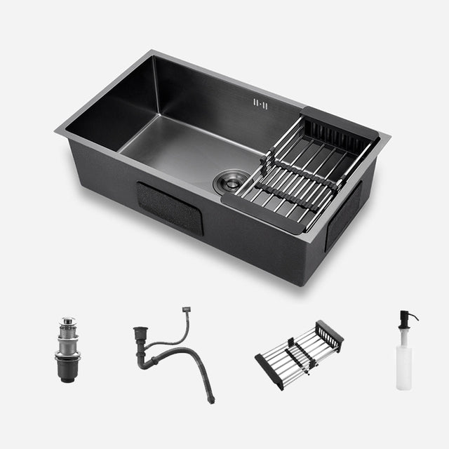 Black Steel Kitchen Sink