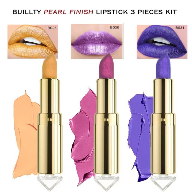 The '21' Collection Lipstick Glitter Pearl, Soft Matte, Lipstick Sets.