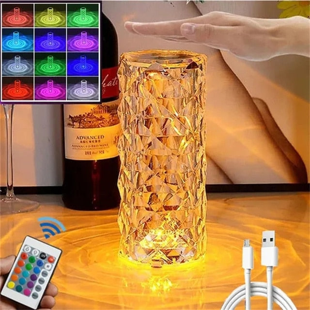 LED Crystal Touch Design Lamp