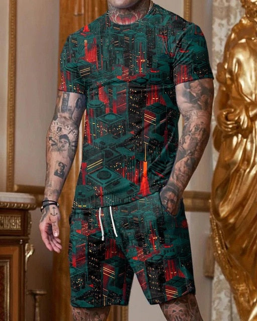 Casual Gym T-shirt + Shorts Set