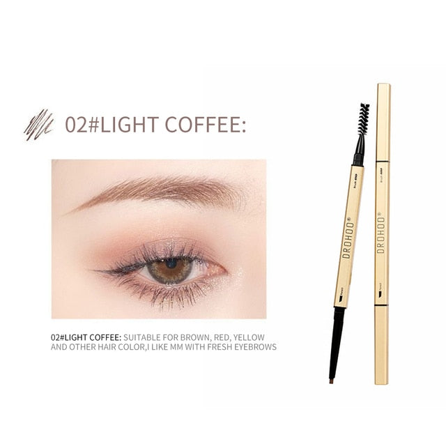 Double Headed Luxury Eyebrow Waterproof Pen, Long Lasting Mascara Enhancer