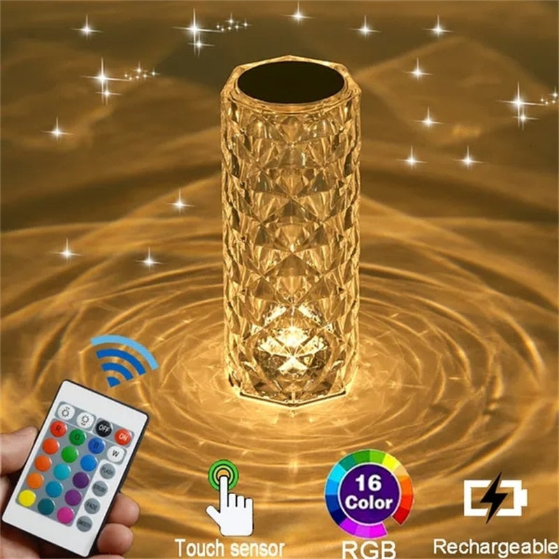 LED Crystal Touch Design Lamp
