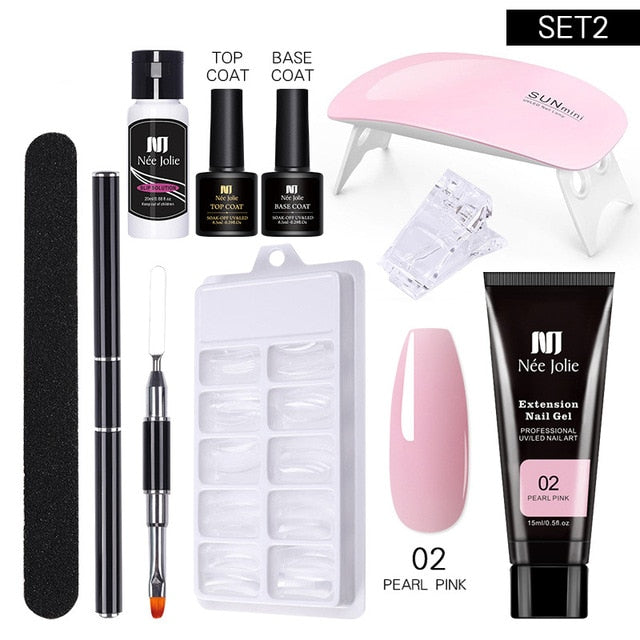 Poly UV Gel Nail Extension Sets