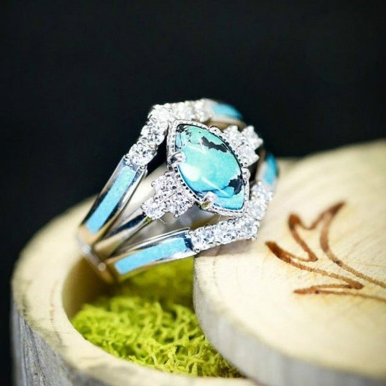 Turquoise Ring Set