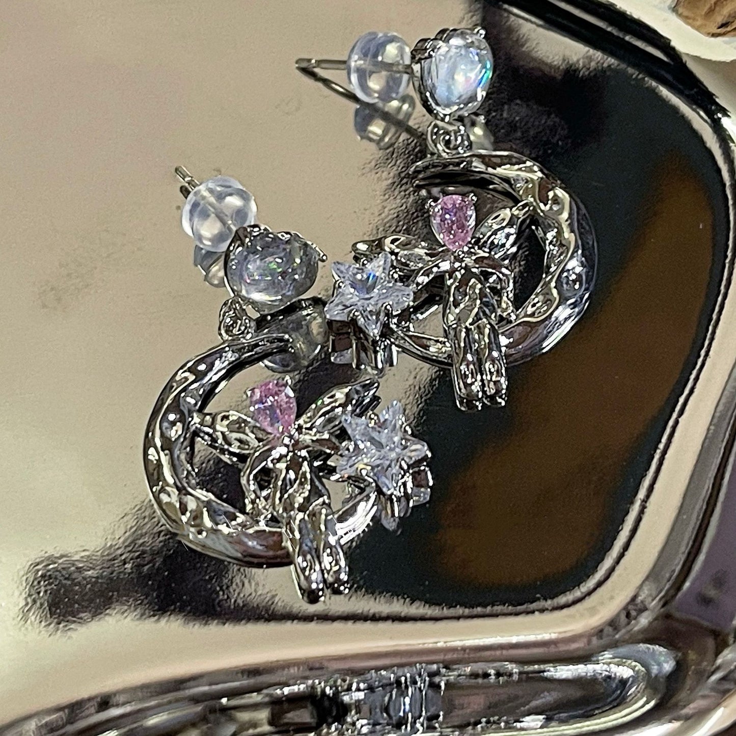 The Angelic Crystal Drop Earrings