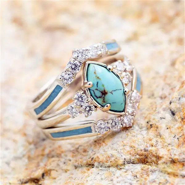 Turquoise Ring Set
