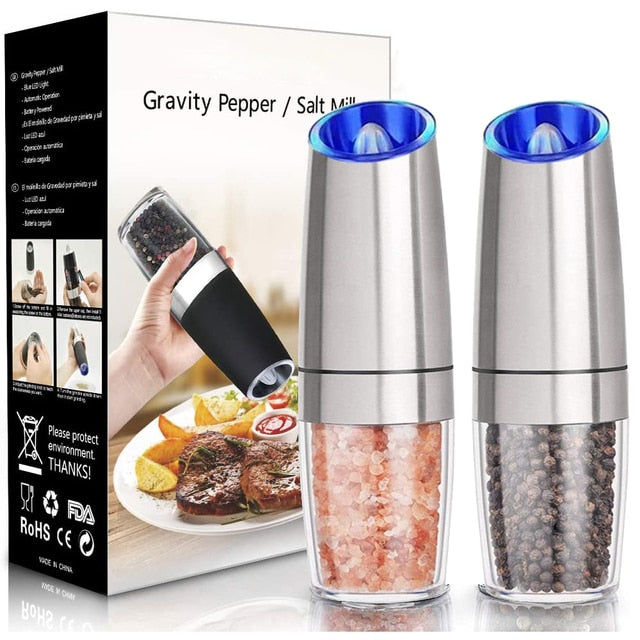 Electric Pepper & Salt Mill Set