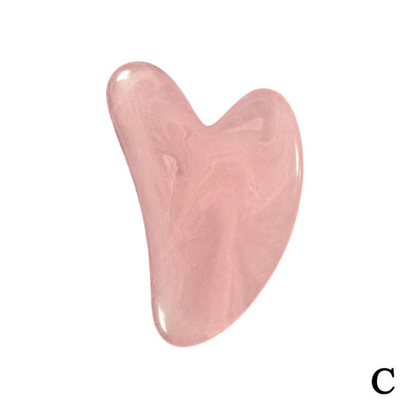 Natural Rose Quartz Gua-Sha Massager
