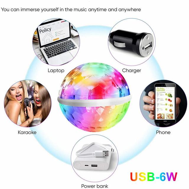 Mag-Auto rotating disco light