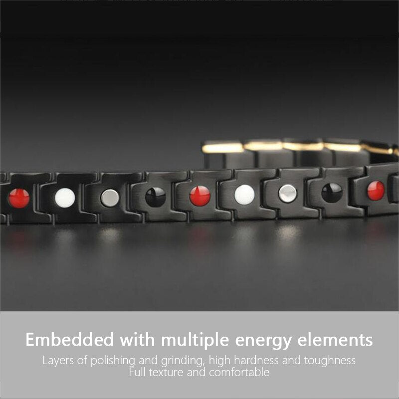 Weight loss bracelet hematite beads therapy bracelet for Men / Women