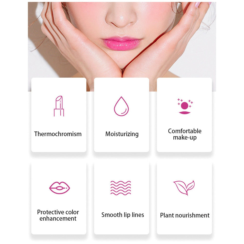 Long-lasting colour changing luxury waterproof lipstick