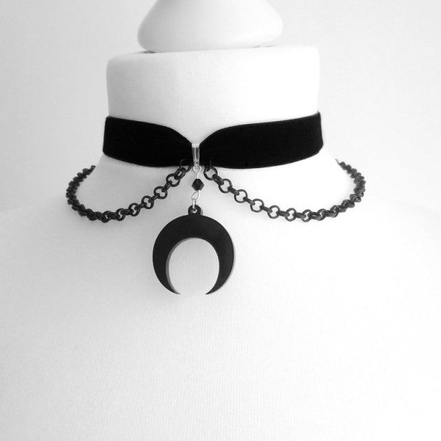 Black Crescent Chokers