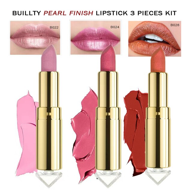 The '21' Collection Lipstick Glitter Pearl, Soft Matte, Lipstick Sets.