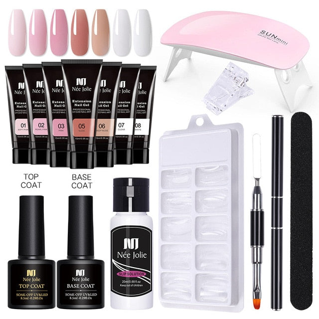 Poly UV Gel Nail Extension Sets