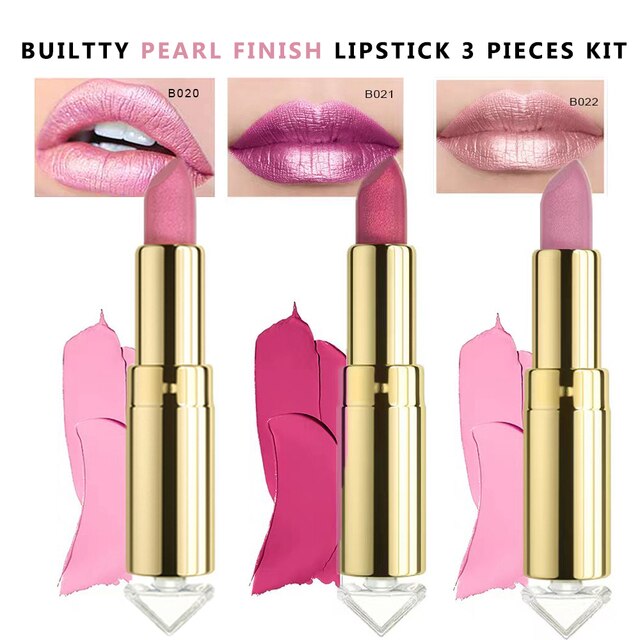 The '21' Collection Lipstick Glitter Pearl, Soft Matte, Lipstick Sets.