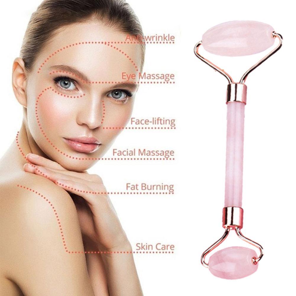 Natural Rose Quartz Gua-Sha Massager