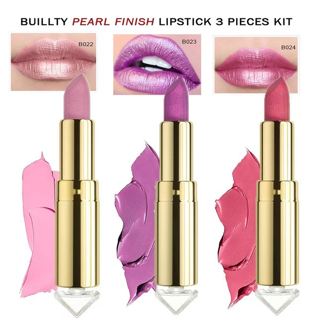 The '21' Collection Lipstick Glitter Pearl, Soft Matte, Lipstick Sets.