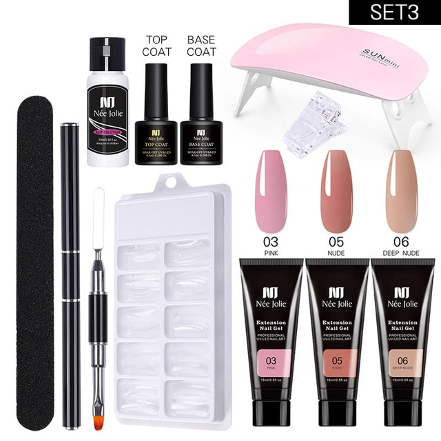 Poly UV Gel Nail Extension Sets