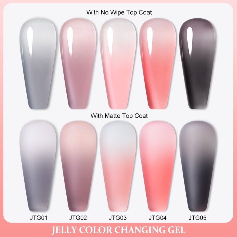 Thermal Jelly Nail Gel Polish Colour-changing UV Gel