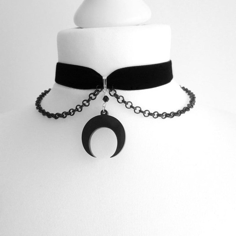 Black Crescent Chokers