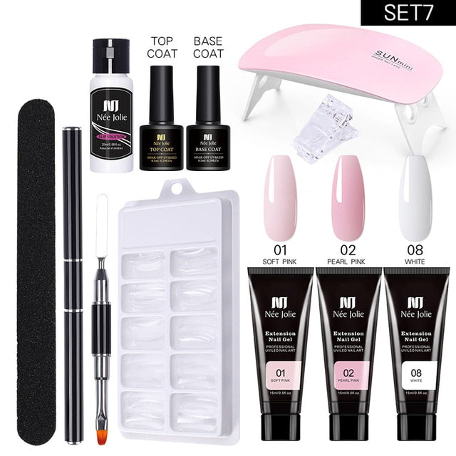 Poly UV Gel Nail Extension Sets