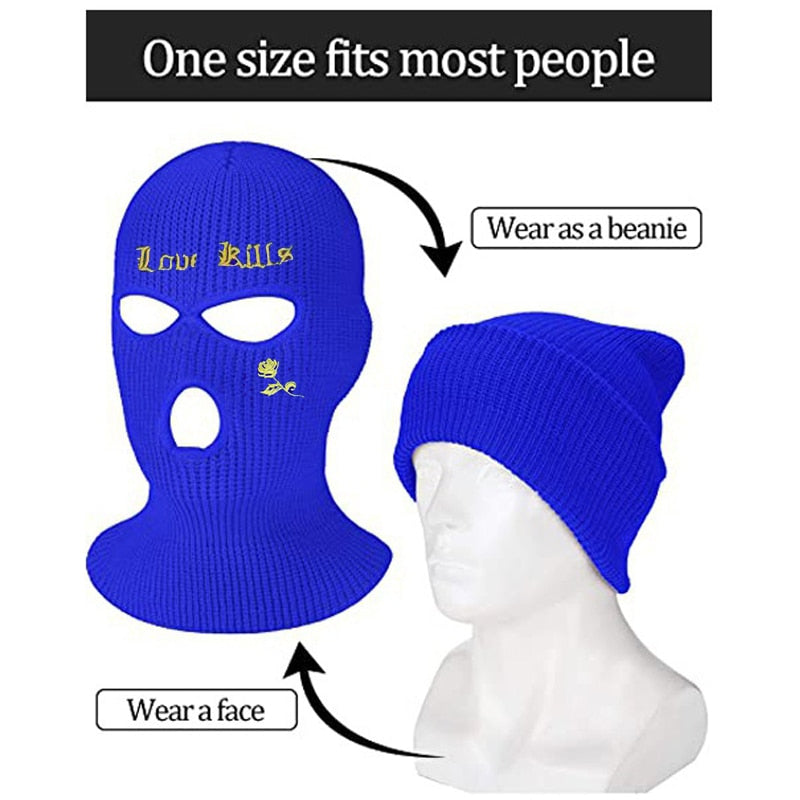 Thermal Insulated Balaclava - 3-Hole Design for Extreme Cold Weather Protection