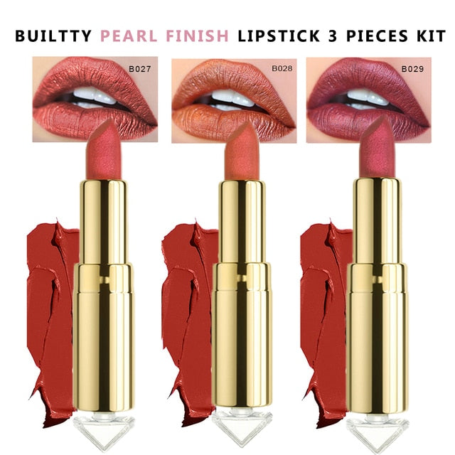 The '21' Collection Lipstick Glitter Pearl, Soft Matte, Lipstick Sets.